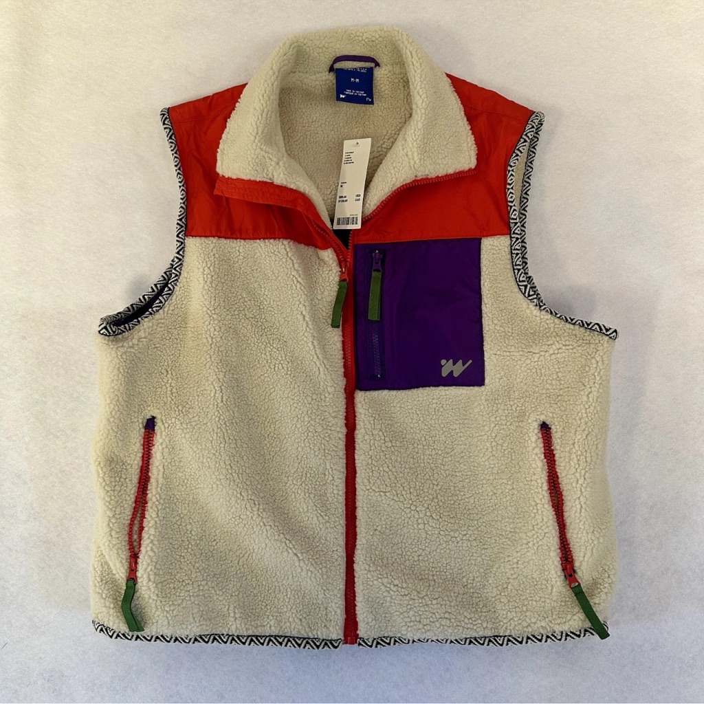 Without Walls Urban Outfitters Red And Cream Vest Nwt